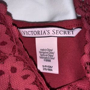Red Lace Victoria’s Secret Romper Never Worn
